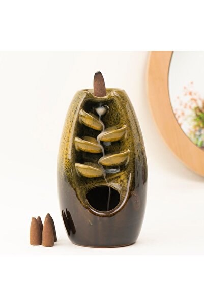 hediyeconcepti Dekoratif Kahve Geri Akışlı Şelale Tütsülük