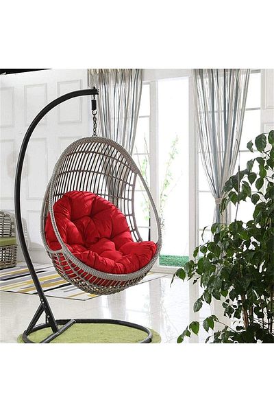 JANGEAR Swing Hanging Basket Sitting Cushion, Egg Shaped Chair Cushions {Chair Not Included]