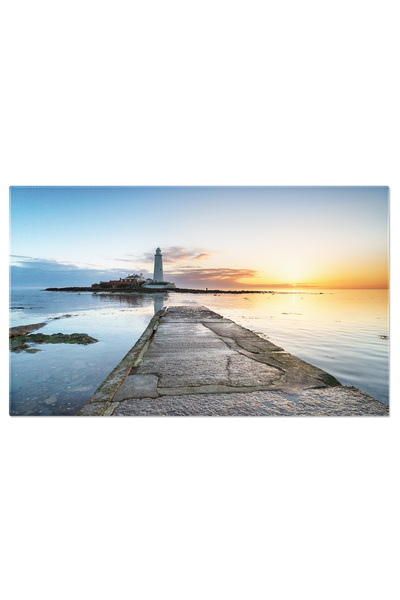 StoryGift Romania Tablou Canvas Rasarit De Soare La Farul St. Mary's, Insula ...