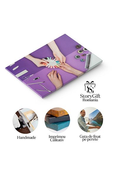 StoryGift Romania Tablou Canvas Cu Alegere De Oje - Manichiura, Salon, Culori