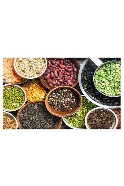 StoryGift Romania Tablou Canvas Varitate De Legume O Selectie Sanatoasa De Leguminoase, Incluzand Mazarea, Fasol