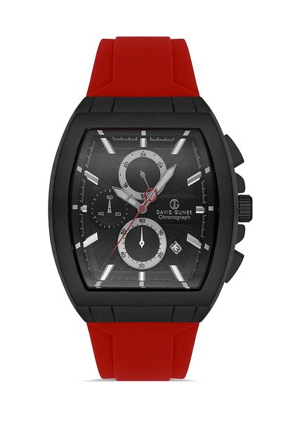 DAVID GUNER Gun Coated Black Dial Men's Wristwatch Dg-8485Gd-Zp2