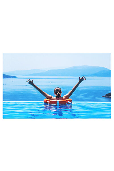 StoryGift Romania Tablou Canvas: Placere La Piscina Intr-o Zi Insorita