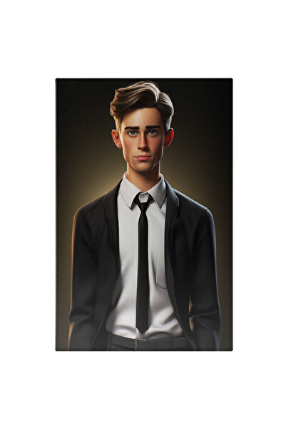 StoryGift Romania Tablou Canvas: Barbat Papusa Barbie, Guler, Design Vestimen...