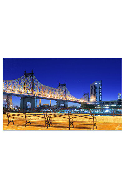 StoryGift Romania Tablou Canvas - Luminile New York-ului: Vedere La Apus In Queens