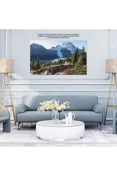 StoryGift Romania Tablou Canvas: Calator Fericit In Natura, Munte, Lac