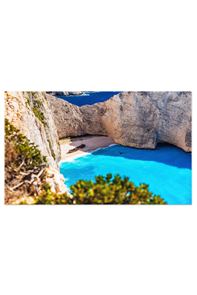 StoryGift Romania Tablou Canvas 120 X 80cm Plaja Navagio Din Zakynthos, Grecia; Grecia, Zakynthos, Plaja, Navag Stg