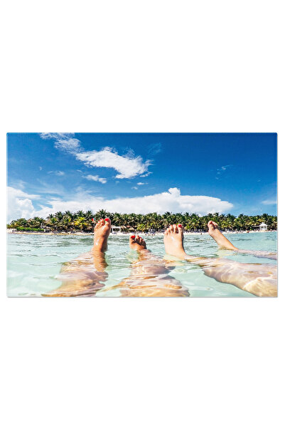 StoryGift Romania Tablou Canvas - Relaxare Pe Plaja In Zilele Insorite: Veder...