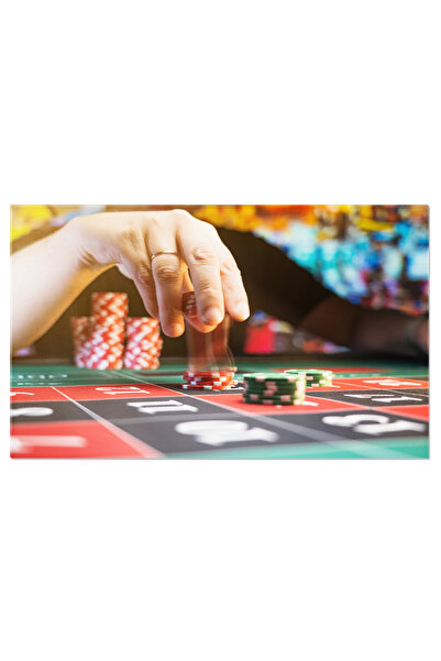 StoryGift Romania Tablou Canvas: Adrenalina Jocului: Emotii La Masa De Ruleta