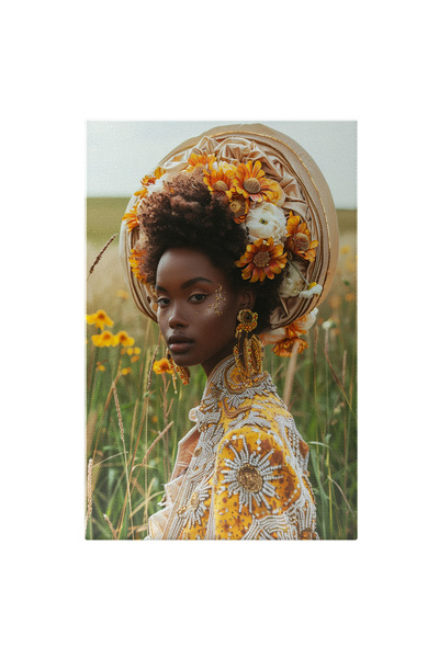 StoryGift Romania Tablou Canvas Operă De Artă Vestimentară Negresa În Rochie ...