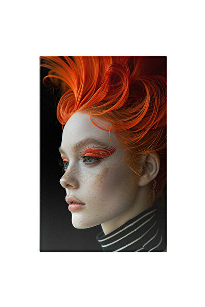 StoryGift Romania Tablou Canvas Femeia Și Părul: Portretul Unei Tinere Cu Mac...