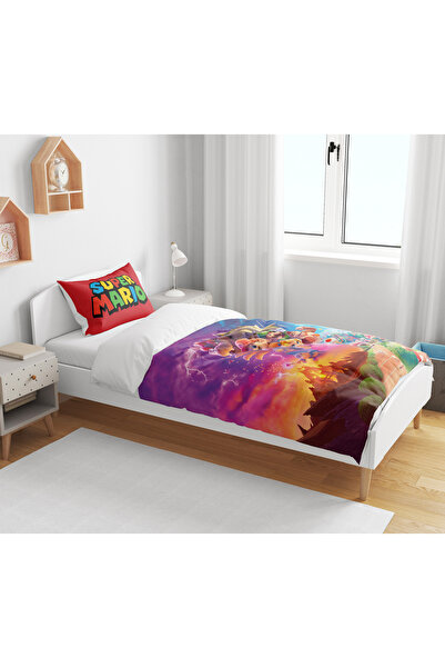 Home Super Mario 3D Digital Printed Single Boy's Bedding Set Without Sheets