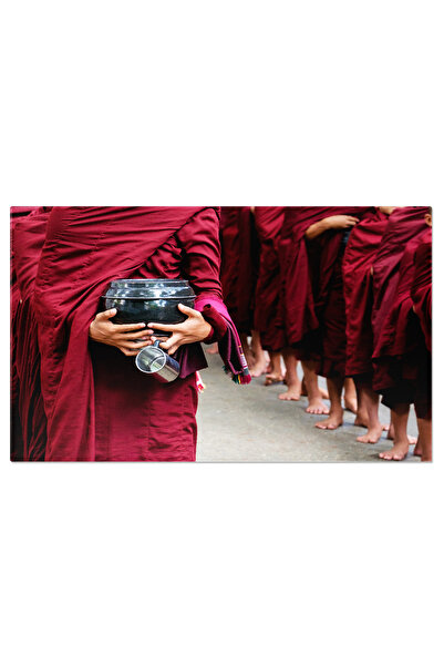 StoryGift Romania Tablou Canvas Detaliu Al Unei Multimi De Calugari Budiste S...