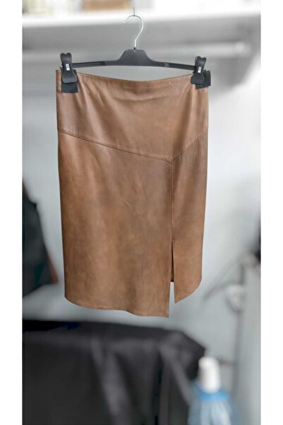 Zihni Leatherwork HAKİKİ DERİ KADIN KALEM ETEK