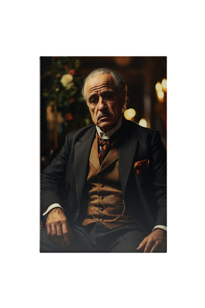 StoryGift Romania Tablou Canvas: Portret Om Batran Afaceri Relaxandu-se La Bar Pictura Digitala