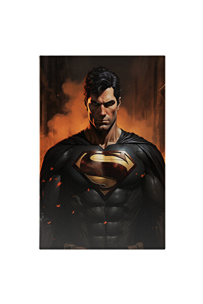 StoryGift Romania Tablou Canvas: Ilustratie Cu Superman - Erou Fum In Spate P...