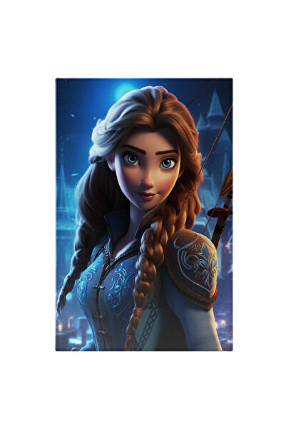 StoryGift Romania Tablou Canvas: Fata Disney Cu Sageti Si Arc In Spate Cu Pis...