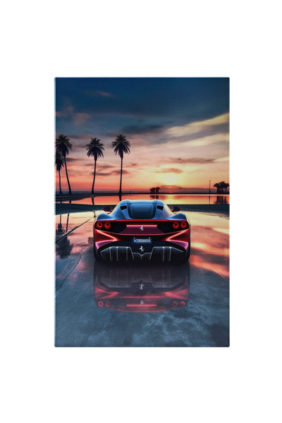 StoryGift Romania Tablou Canvas: Fotografie Cu O Masina De Lux Ferrari - Apa ...