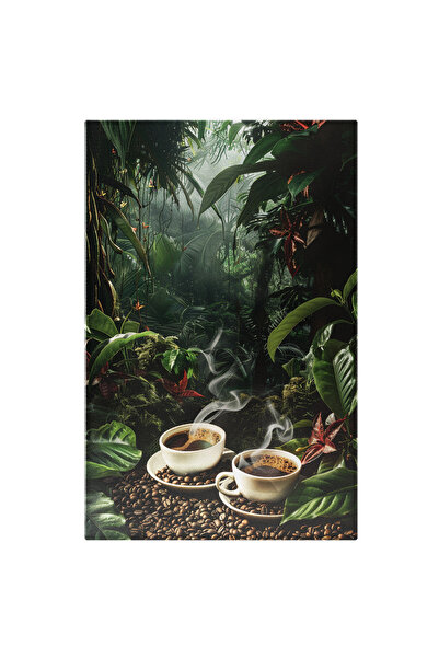 StoryGift Romania Canvas Painting 60 x 40CM Beautiful Jungle with Peace Perfect for Relaxation and Drinking Coffee STG