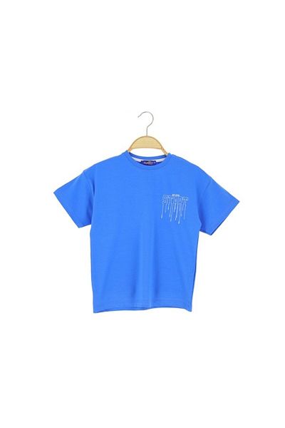 Atabay Kids ATABAY 118-05-25 TRICOU BĂRBAȚI SPATE BE KIND STAR PRINT 5/12 ANI