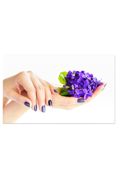 StoryGift Romania Tablou Canvas Manichiura Violete - Frumusete La Mana Ta