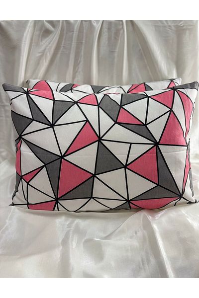 VODDİ 2 Pieces Patterned Zippered Cotton Pillow Case - Extra Soft Surface