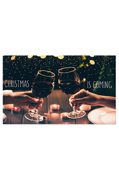 StoryGift Romania Tablou Canvas Cina Festiva Doua Femei Ciocnind Pahare De Vin Intro Atmosfera Plina De Bucurie S