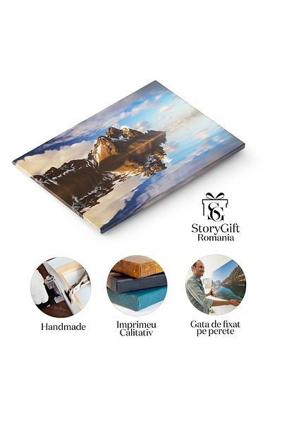StoryGift Romania Tablou Canvas - Marea Forta A Naturii La Vestrahorn In Islanda