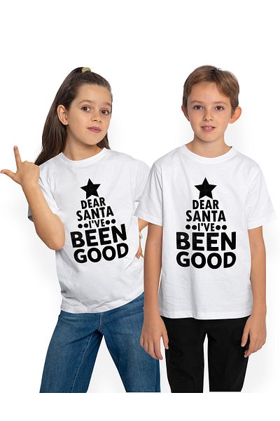 StoryGift Romania Tricou Copii Cu Mesajul "dear Santa, I've Been Good" - Draga Mosule, Am Fost Cuminte 100%