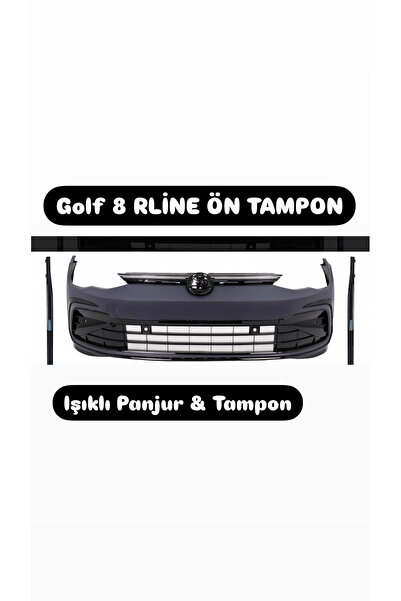 Bosch Golf 8 RLİNE ÖN TAMPON & ışıklı panjur ABS PLASTİK BİRİNCİ KALİTE İTAL ...
