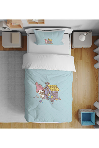 Home طقم غطاء لحاف ميلودي ثلاثي الأبعاد مطبوع رقميًا لفتاة واحدة بدون ملاءات