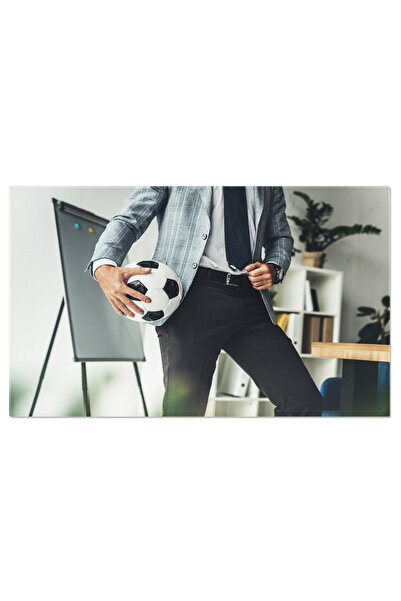 StoryGift Romania Tablou Canvas - Om De Afaceri Cu Pasiune Pentru Fotbal, Lum...