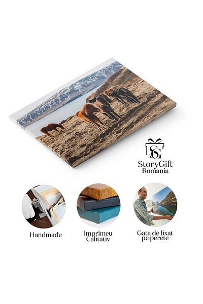 StoryGift Romania Tablou Canvas: Calatorie Printre Munti Si Fiorduri In Islanda - Descoperirea Frumusetii Natural