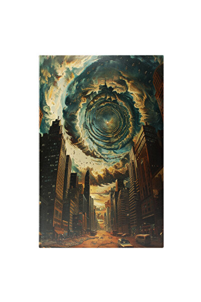 StoryGift Romania Tablou Canvas: Formarea Tornadei În Jurul Soarelui Ce Apune...