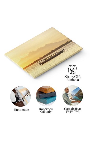 StoryGift Romania Tablou Canvas Cer Albastru Cu Nori Din Perspectiva Avionului Abstract, Atmosfera, Cer, Luminos,