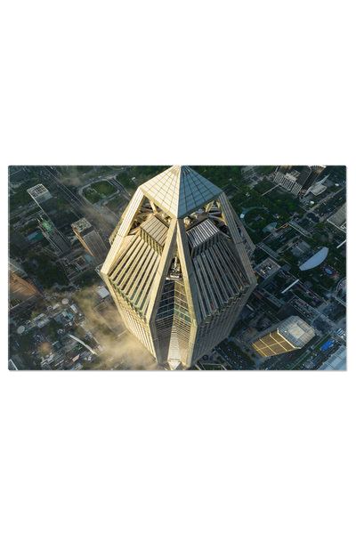 StoryGift Romania Tablou Canvas - Oras La Apus: Cladiri Moderne Si Lumini In China