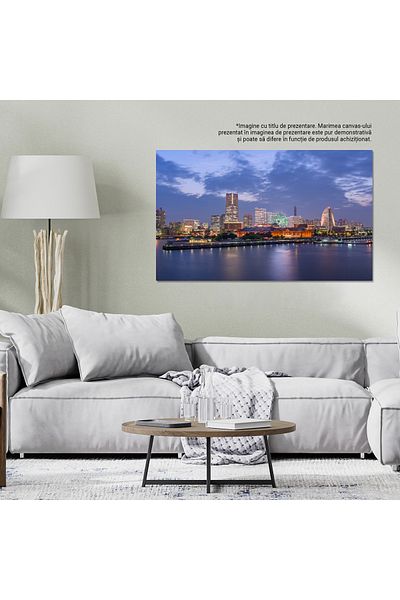 StoryGift Romania Tablou Canvas - Orasul Luminilor: Peisaje Nocturne In Districtul Urban