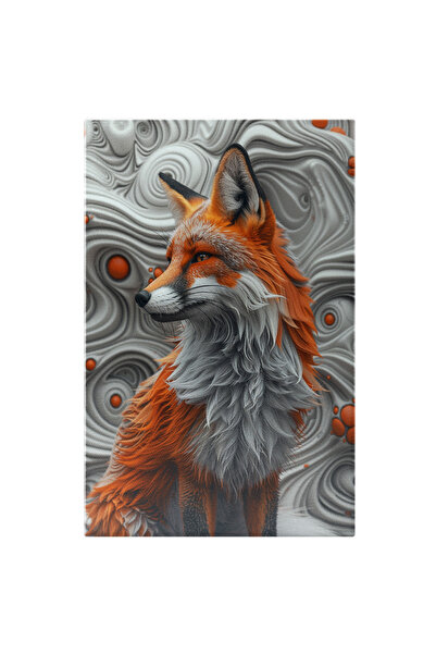 StoryGift Romania Tablou Canvas Vulpea Șireată Cu Accente De Culoare Lângă Pe...