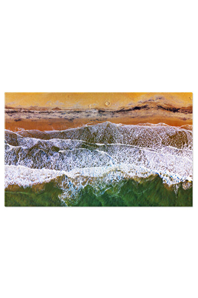 StoryGift Romania Tablou Canvas - Detaliu De La Plaja: Nisip Si Valuri