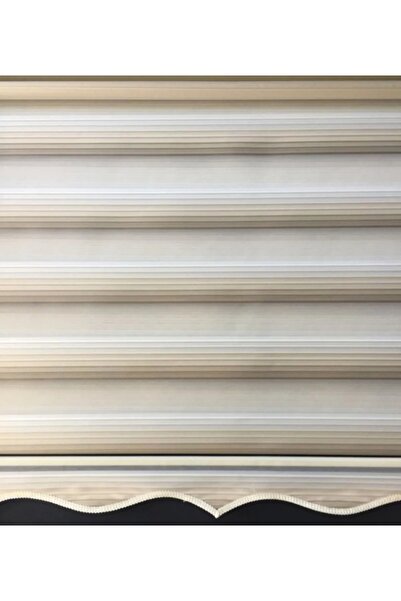 ömer ilhan zebra stor perde piliseli kahverenki beyaz gecişli dilimli zebra s...