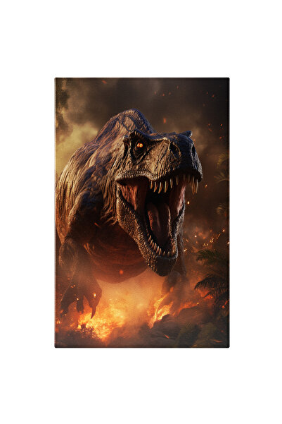 StoryGift Romania Tablou Canvas: T-rex Fioros- Pre-istorie Pictura Digitala