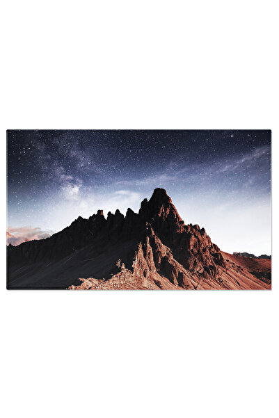 StoryGift Romania Tablou Canvas - Cerul Instelat Si Alpii: Viziune Nocturna I...