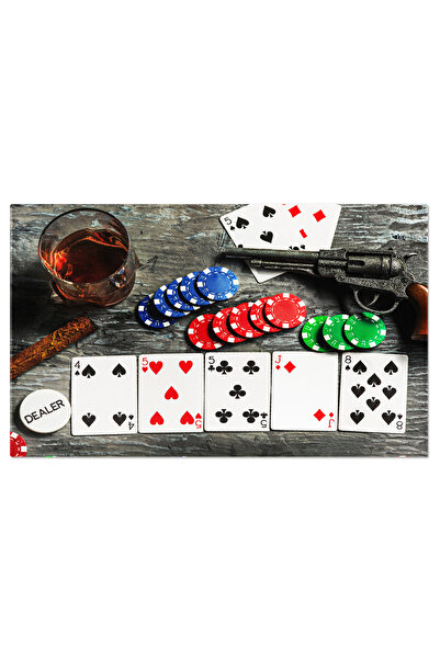StoryGift Romania Tablou Canvas - Casino Vibes: Jocuri De Noroc, Masa Verde, ...