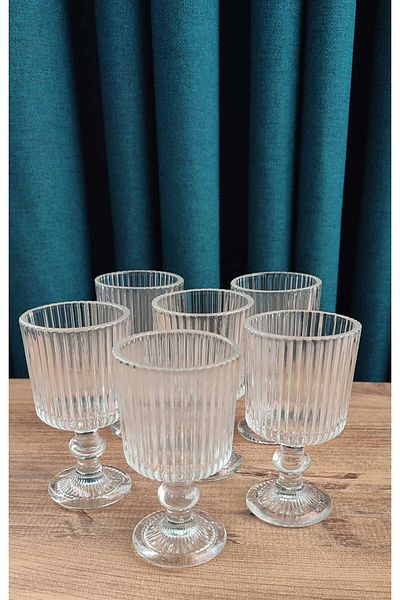 ORTAKÖY CENNETİ Coffee Side Origami Model 6 L Glass Cups 95 Cc Volume. 10 cm Height 5.5 cm Mouth Measurement