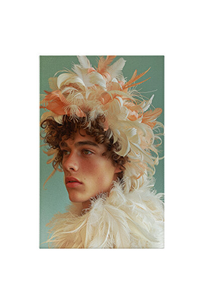 StoryGift Romania Tablou Canvas Sanctuarul Penelor Barbatul Cu Privire Pierdu...