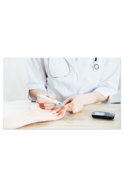 StoryGift Romania Tablou Canvas Cu Donare De Sange Si Glucometru - Sanatate, Diagnostic, Echipament