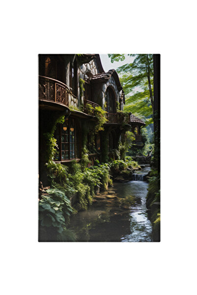 StoryGift Romania Tablou Canvas: Casa Bunicilor Langa Izvor Casa Parasita Vin...