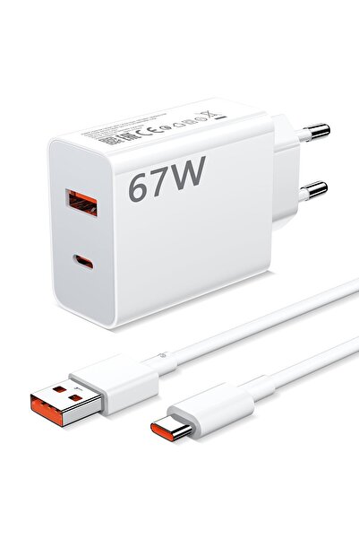 GALİO DELUXE PowerFast 67W Süper Hızlı Şarj | Redmi Serileriyle Uyumlu | Type...