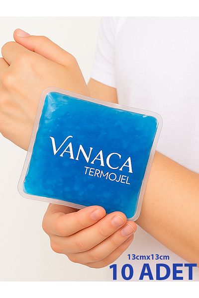 Vanaca Grup ضاغط بارد ضاغط ساخن جل ثيرموجيل ضاغط جل ثلج مبرد عبوة ثلج 13 سم × 13 سم 10 قطع