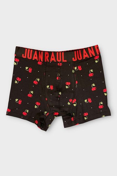 Juan Raul Ανδρικά μποξεράκια από μαλακό ύφασμα Cherry Pattern - DB239